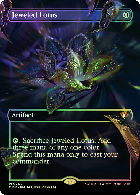 Jeweled Lotus (Borderless)\nCommander Masters - Variants\nSingle\nMagic The Gathering