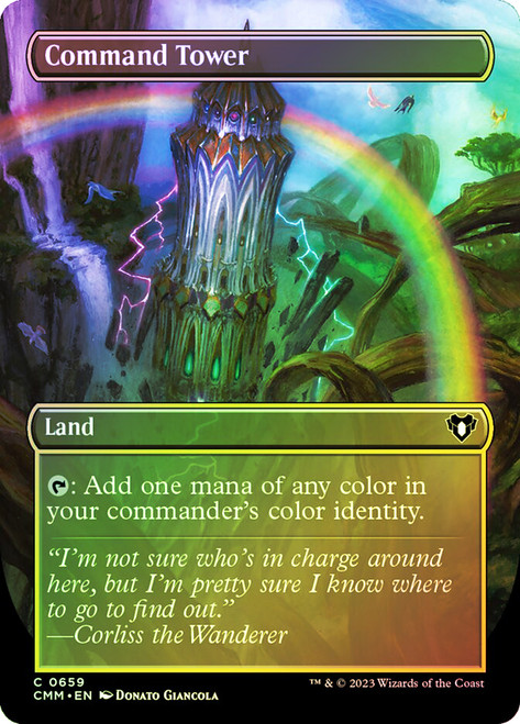 Command Tower (Borderless)\nCommander Masters - Variants\nSingle\nMagic The Gathering