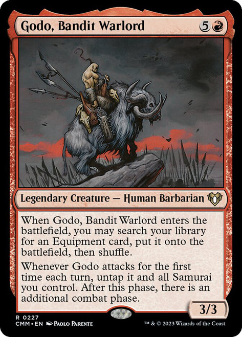 Godo, Bandit Warlord\nCommander Masters\nSingle\nMagic The Gathering