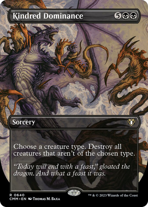 Kindred Dominance (Borderless)\nCommander Masters - Variants\nSingle\nMagic The Gathering