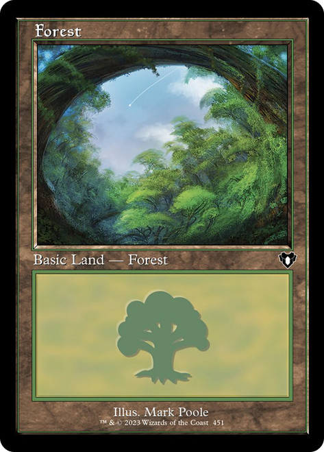 Forest (#449) (Retro Frame) | Commander Masters - Retro Frame