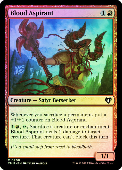 Blood Aspirant\nCommander Masters\nSingle\nMagic The Gathering