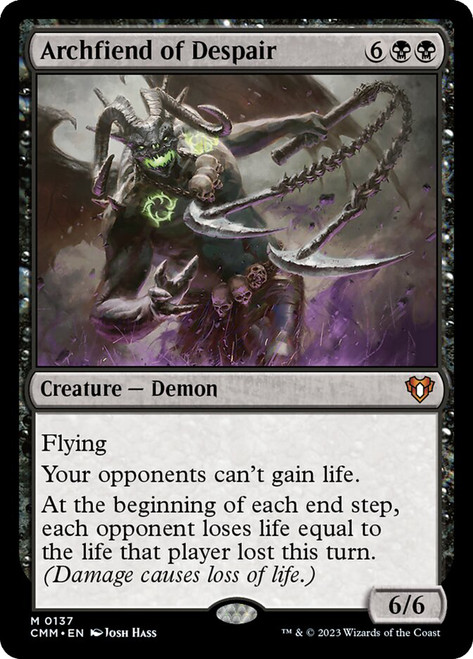 Archfiend of Despair\nCommander Masters\nSingle\nMagic The Gathering