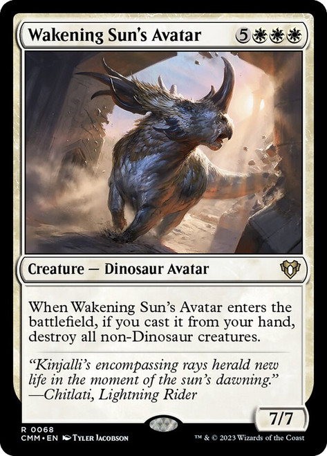 Wakening Sun's Avatar\nCommander Masters\nSingle\nMagic The Gathering