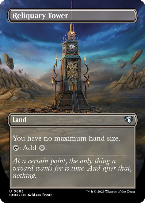 Reliquary Tower (Borderless)\nCommander Masters - Variants\nSingle\nMagic The Gathering