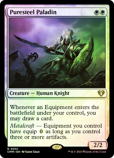 Puresteel Paladin\nCommander Masters\nSingle\nMagic The Gathering