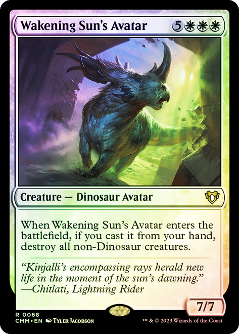 Wakening Sun's Avatar\nCommander Masters\nSingle\nMagic The Gathering