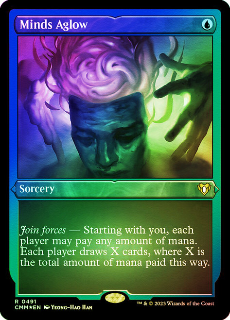 Minds Aglow (Foil Etched)\nCommander Masters - Alternate Foil\nSingle\nMagic The Gathering