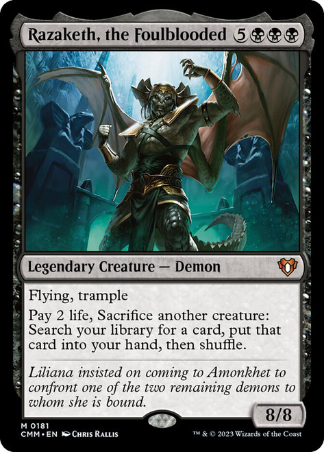 Razaketh, the Foulblooded\nCommander Masters\nSingle\nMagic The Gathering