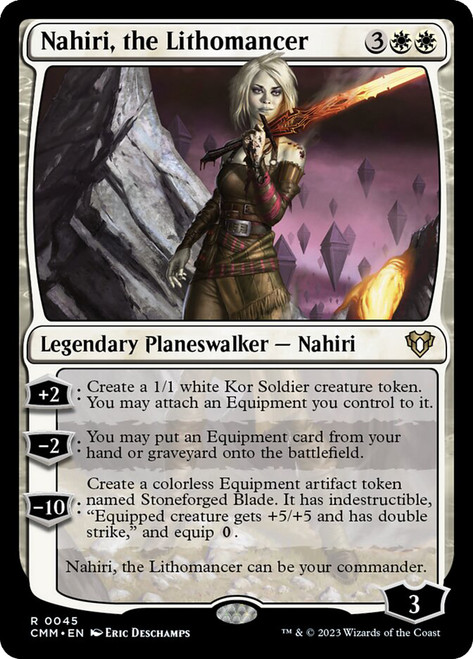 Nahiri, the Lithomancer\nCommander Masters\nSingle\nMagic The Gathering