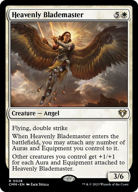 Heavenly Blademaster\nCommander Masters\nSingle\nMagic The Gathering