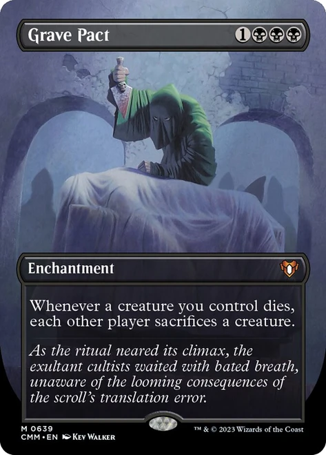 Grave Pact (Borderless)\nCommander Masters - Variants\nSingle\nMagic The Gathering