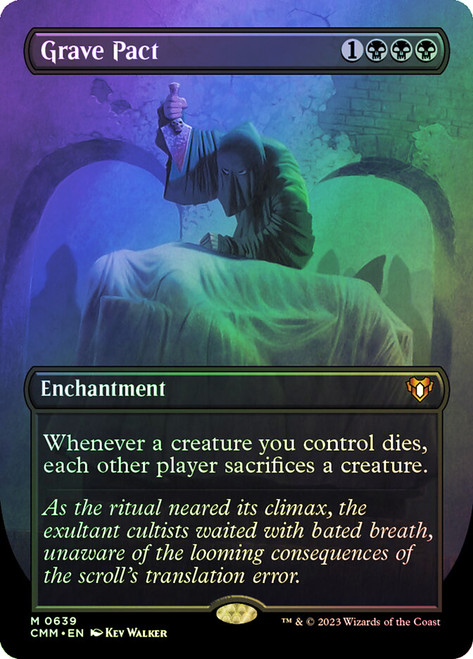 MtG　Grave Pact　英語　コンフェッティFoil Grave Pact (Borderless) (Confetti Foil) | Enchanting Tales