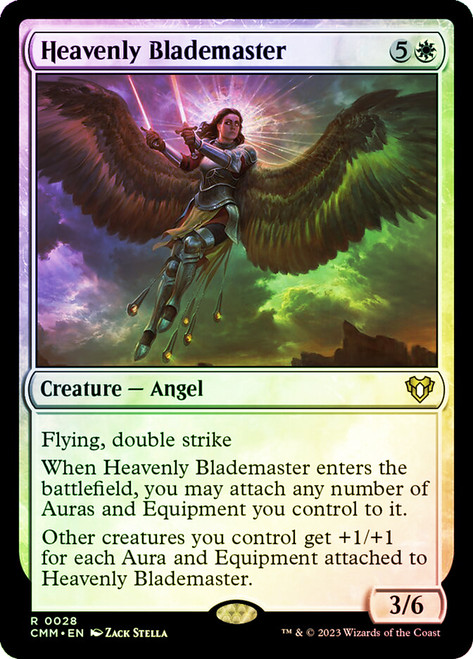 Heavenly Blademaster\nCommander Masters\nSingle\nMagic The Gathering
