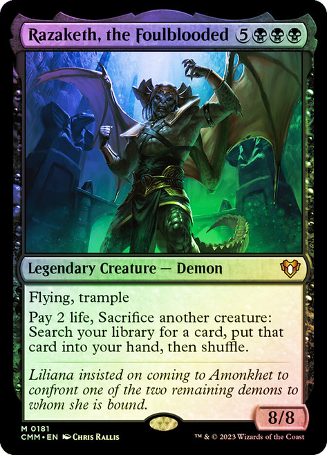 Razaketh, the Foulblooded\nCommander Masters\nSingle\nMagic The Gathering