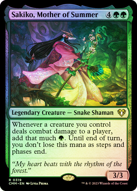 Sakiko, Mother of Summer\nCommander Masters\nSingle\nMagic The Gathering