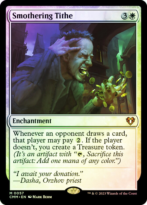 Smothering Tithe\nCommander Masters\nSingle\nMagic The Gathering