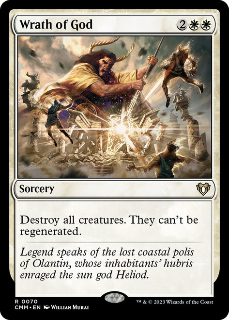 Wrath of God\nCommander Masters\nSingle\nMagic The Gathering