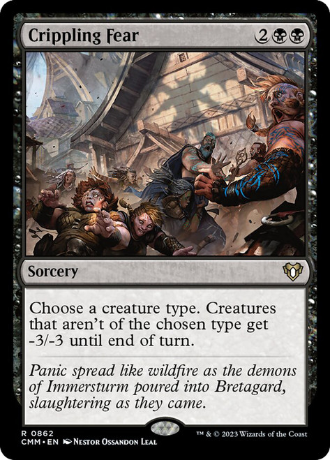 Crippling Fear\nCommander Masters\nSingle\nMagic The Gathering
