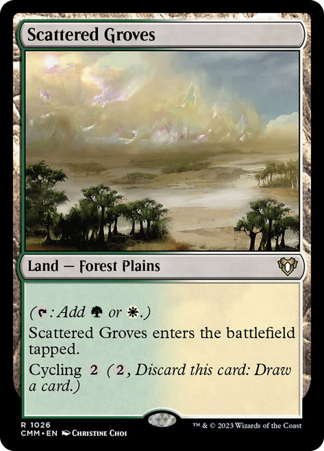 Scattered Groves\nCommander Masters\nSingle\nMagic The Gathering