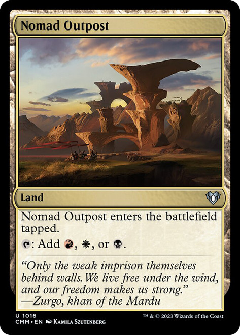 Nomad Outpost\nCommander Masters\nSingle\nMagic The Gathering