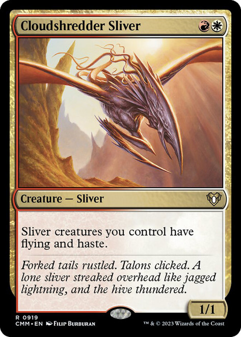 Cloudshredder Sliver\nCommander Masters\nSingle\nMagic The Gathering