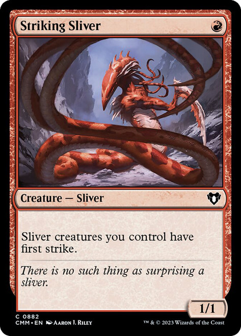 Striking Sliver\nCommander Masters\nSingle\nMagic The Gathering