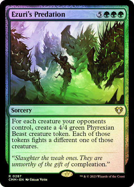 Ezuri's Predation\nCommander Masters\nSingle\nMagic The Gathering