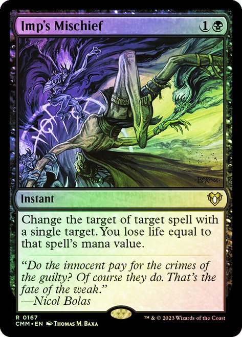 Imp's Mischief\nCommander Masters\nSingle\nMagic The Gathering
