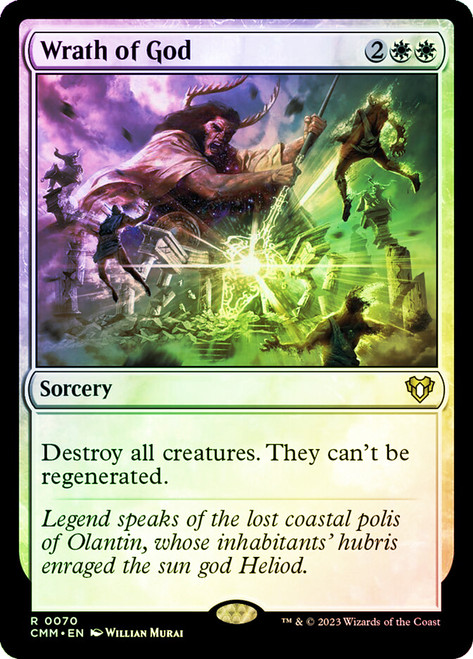 Wrath of God\nCommander Masters\nSingle\nMagic The Gathering