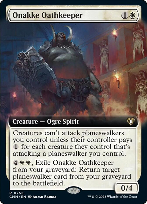 Onakke Oathkeeper (Extended Art)\nCommander Masters - Variants\nSingle\nMagic The Gathering