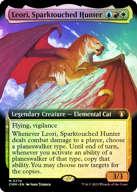 Leori, Sparktouched Hunter (Extended Art)\nCommander Masters - Variants\nSingle\nMagic The Gathering
