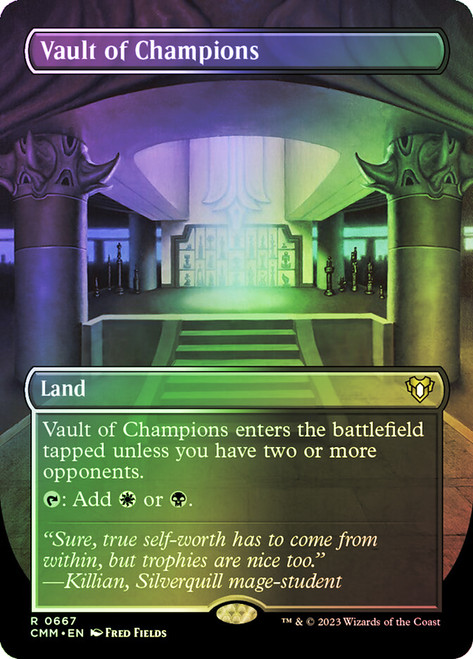 Vault of Champions (Borderless)\nCommander Masters - Variants\nSingle\nMagic The Gathering