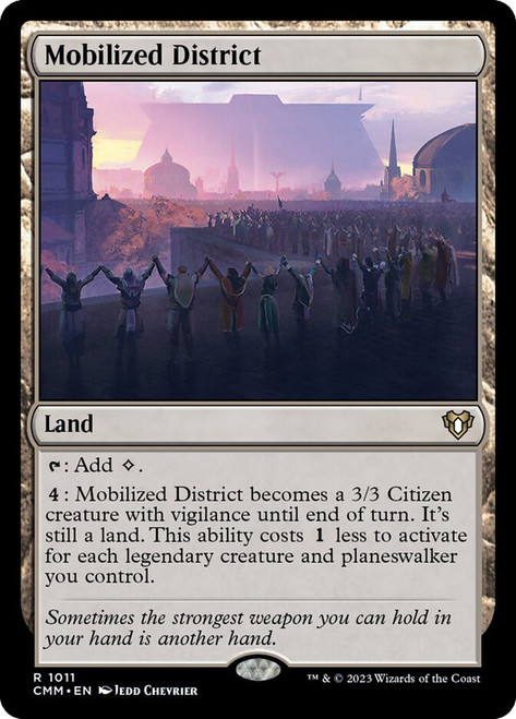 Mobilized District\nCommander Masters\nSingle\nMagic The Gathering