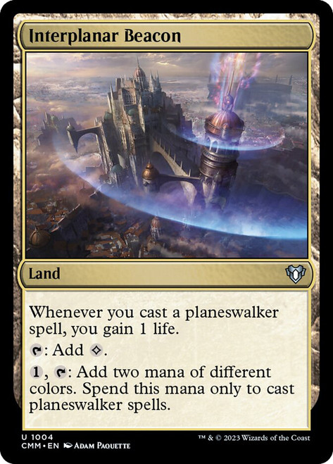 Interplanar Beacon\nCommander Masters\nSingle\nMagic The Gathering