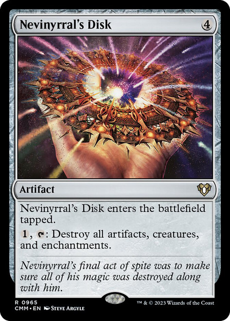 Nevinyrral's Disk\nCommander Masters\nSingle\nMagic The Gathering
