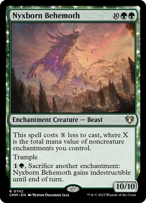 Nyxborn Behemoth\nCommander Masters\nSingle\nMagic The Gathering