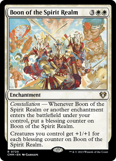 Boon of the Spirit Realm\nCommander Masters\nSingle\nMagic The Gathering