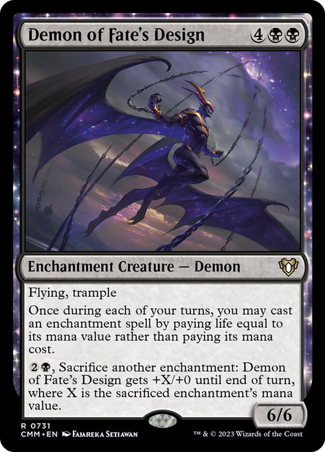 Demon of Fate's Design\nCommander Masters\nSingle\nMagic The Gathering