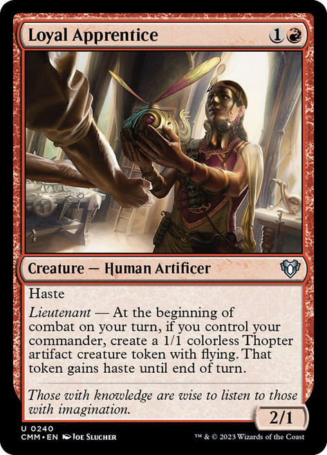 Loyal Apprentice\nCommander Masters\nSingle\nMagic The Gathering