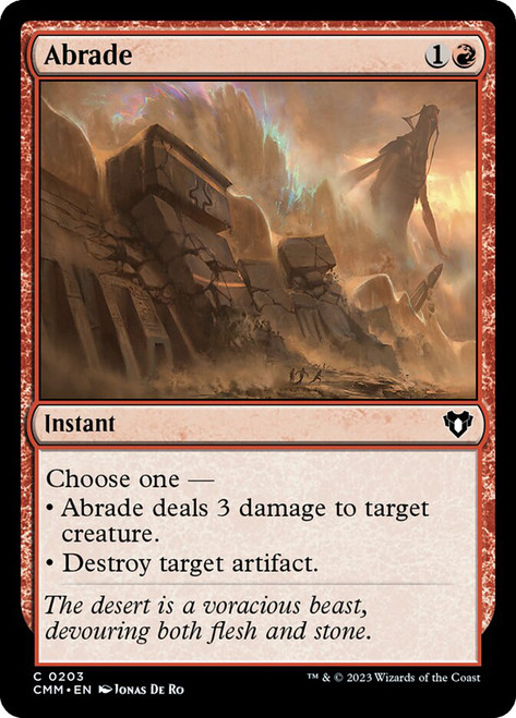 Abrade\nCommander Masters\nSingle\nMagic The Gathering