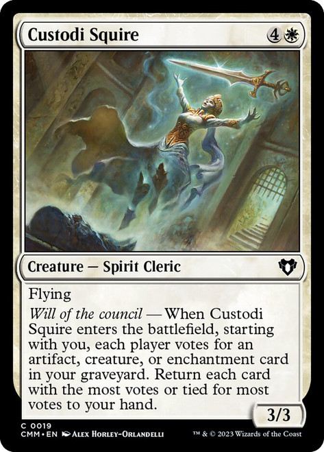 Custodi Squire\nCommander Masters\nSingle\nMagic The Gathering
