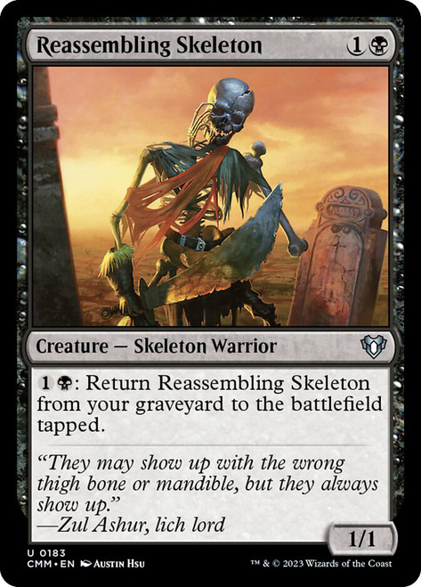 Reassembling Skeleton\nCommander Masters\nSingle\nMagic The Gathering