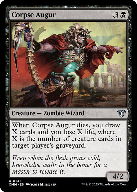 Corpse Augur\nCommander Masters\nSingle\nMagic The Gathering