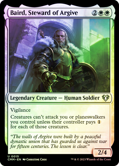 Baird, Steward of Argive\nCommander Masters\nSingle\nMagic The Gathering