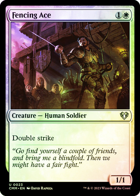 Fencing Ace\nCommander Masters\nSingle\nMagic The Gathering