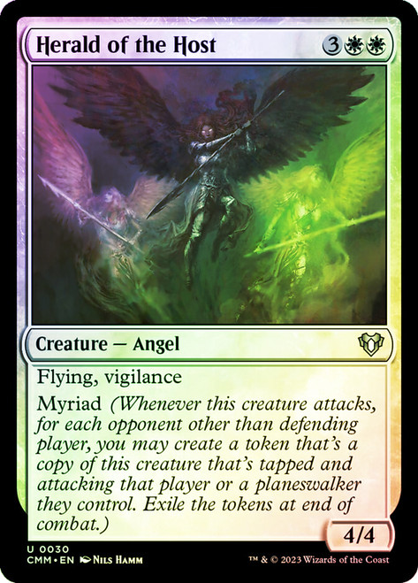 Herald of the Host\nCommander Masters\nSingle\nMagic The Gathering