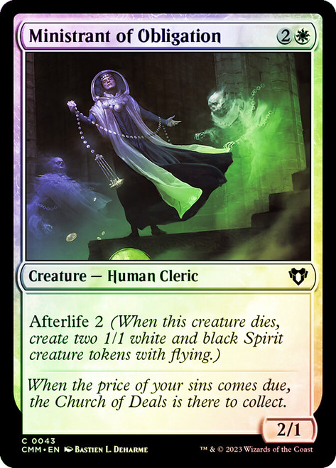 Ministrant of Obligation\nCommander Masters\nSingle\nMagic The Gathering