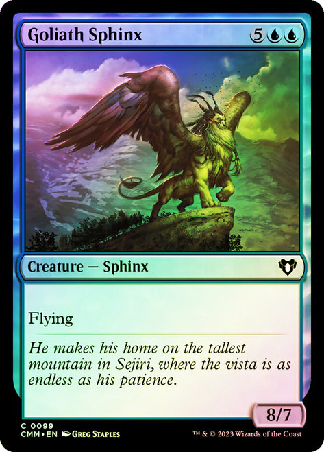 Goliath Sphinx\nCommander Masters\nSingle\nMagic The Gathering