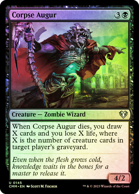 Corpse Augur\nCommander Masters\nSingle\nMagic The Gathering